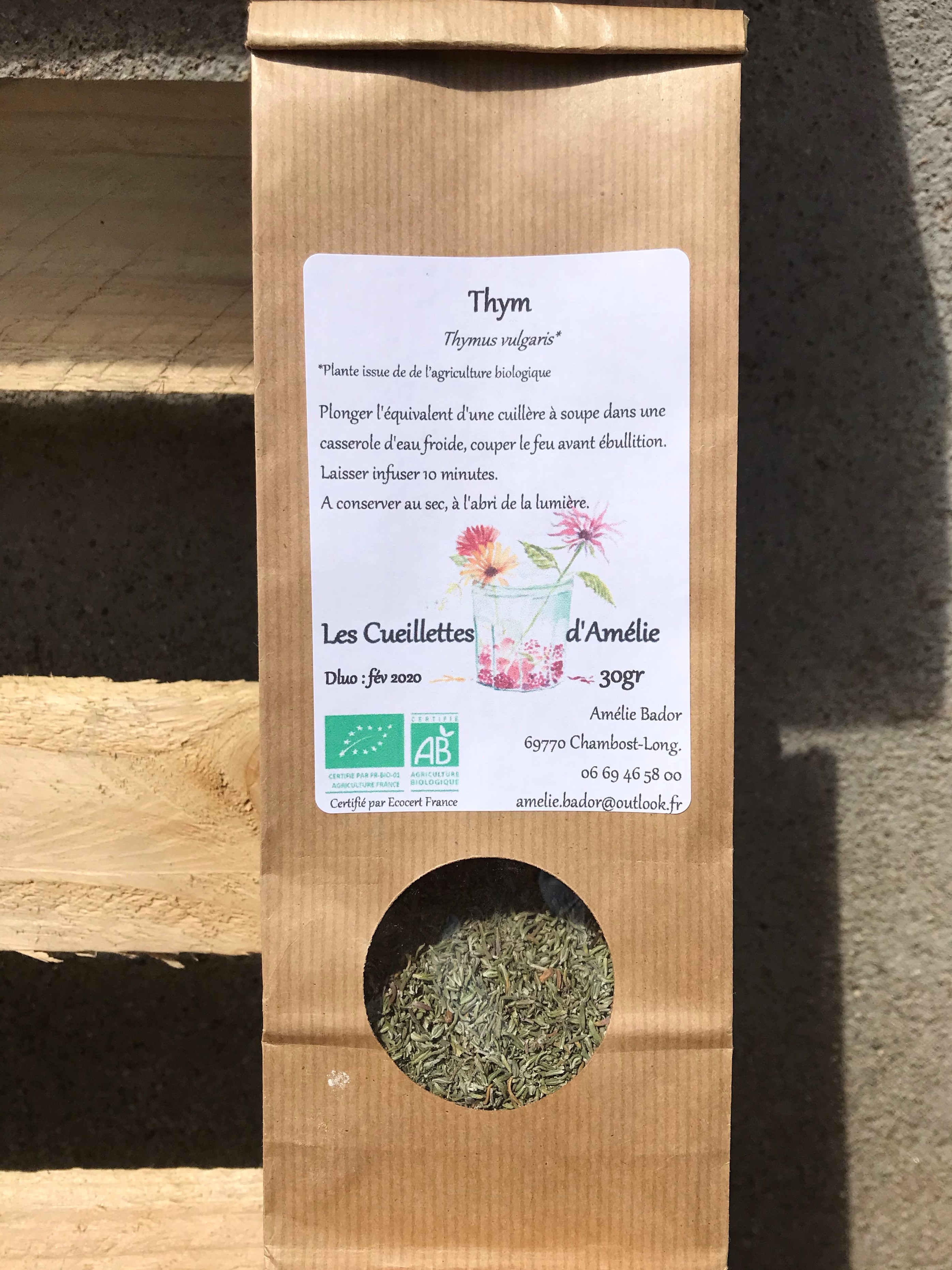 Tisane framboisier bio