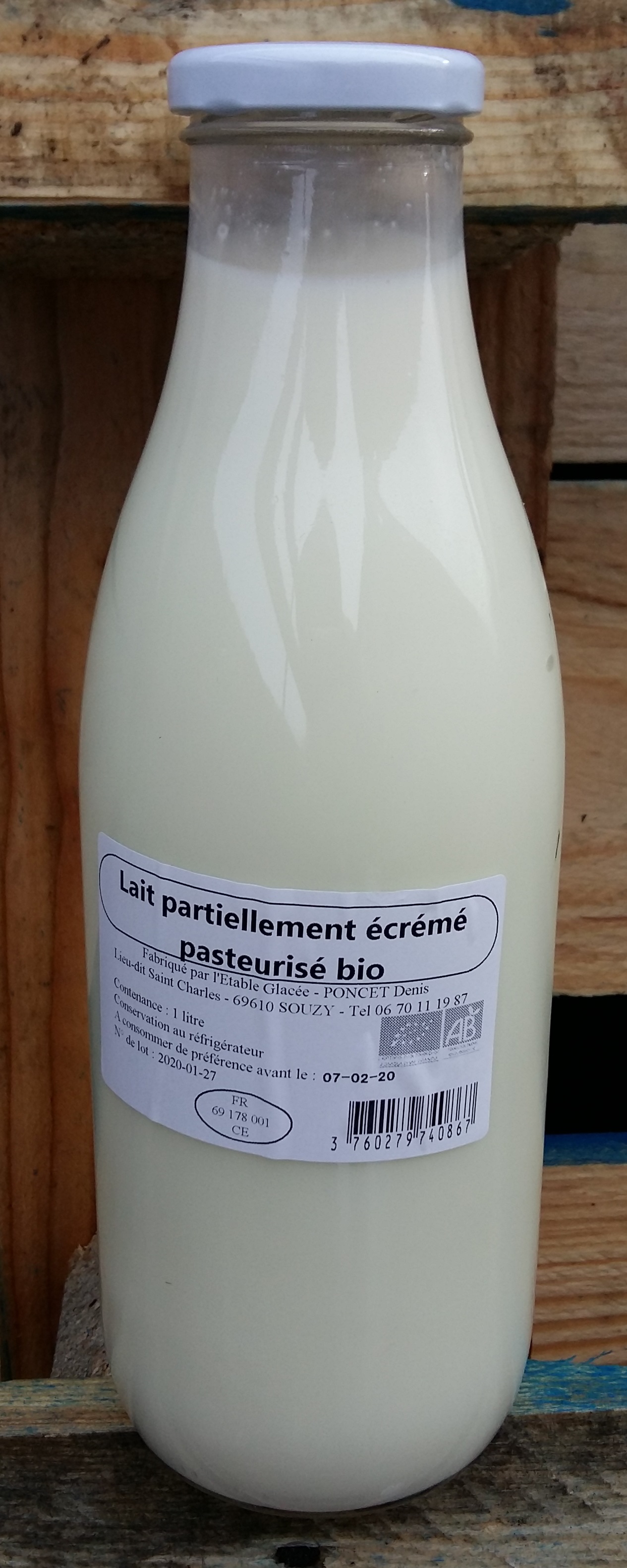 Bouteilles de lait en verre - Made in France